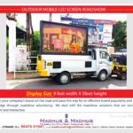 Mobile LED VAN Roadshow display sizes