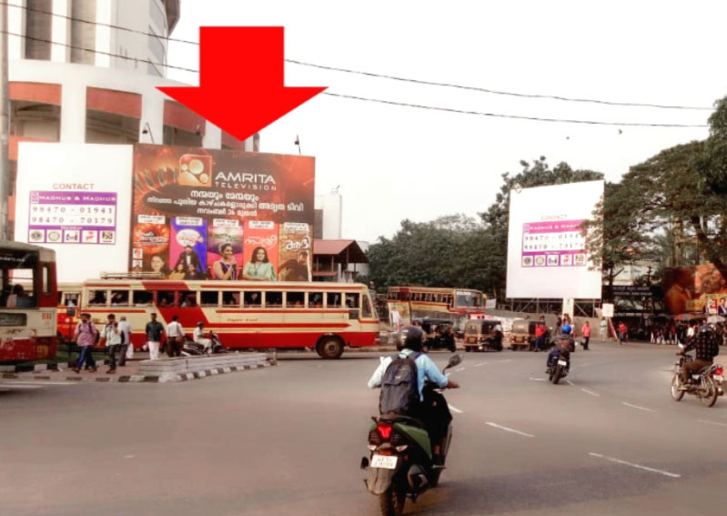 Thambanoor Hoarding rate list, Town – Thiruvananthapuram, Location – Thambanoor, Size – 30 x 25 ft, Lit/Non Lit, Rate per month – Rs. 1,50,000, Rate for 6 Months – Rs. 8,25,000, Rate for 1 Year –  Rs. 15,00,000