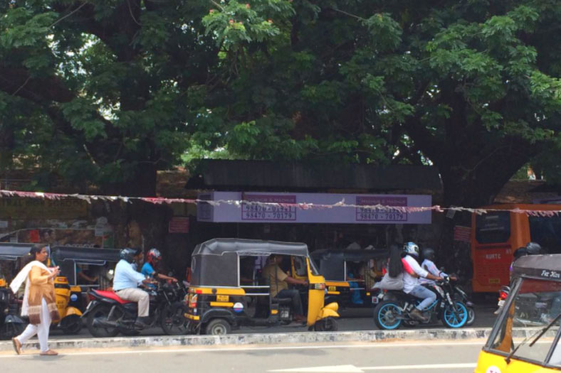 BUS SHELTER BRANDING rates, Town – Thiruvananthapuram, Location – Bus Shelter, East  Fort Kovalam Road, Lit/Non Lit –  Non Lit, Size: 24 X 3 (front), 8 X 3 (2 side), Rate Per Month: Rs. 15,000.