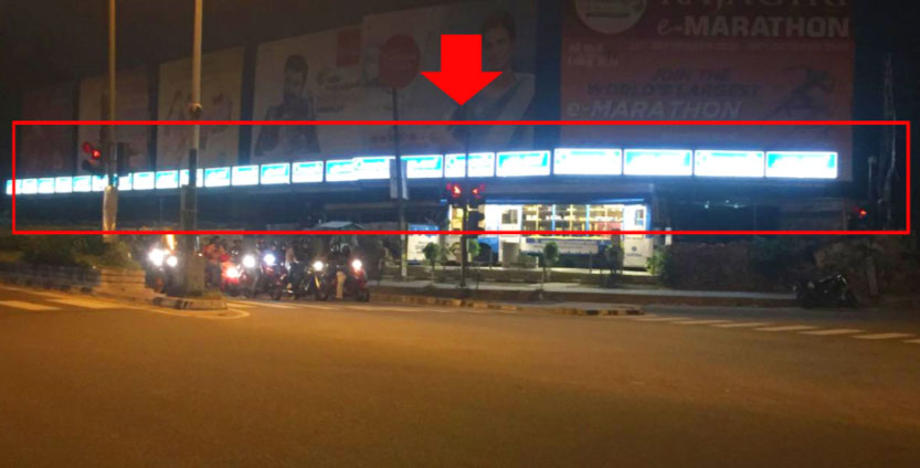 KSRTC BUS TERMINAL BOARDS Trivandrum, BUS STAND LIT BOARD BRANDING rates, Town – Thiruvananthapuram, Location – East Fort Bus Stand, Lit/Non Lit –  Lit, Rate per month – Size - 8 X 3 Rate: 10,000. (23 Boards)