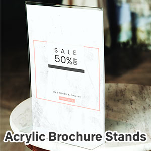 Acrylic brochure stands