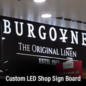 Custom LED Shop Sign Board