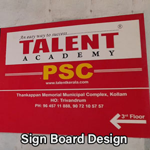 Sign board design