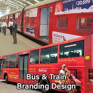 Bus and Train Branding design