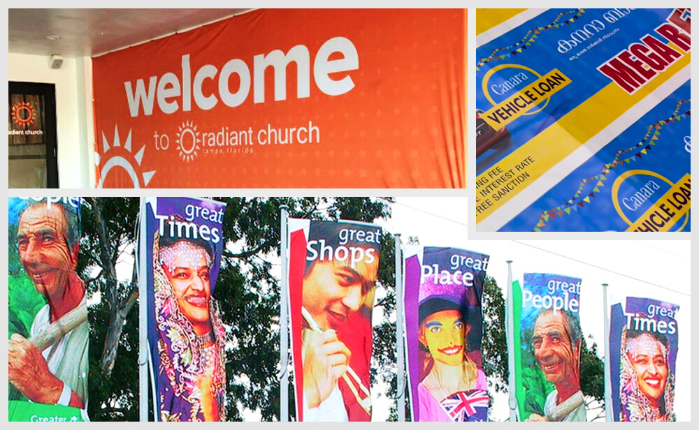 Cloth Banner, Shop Banners, Advertising cloth banners and flags