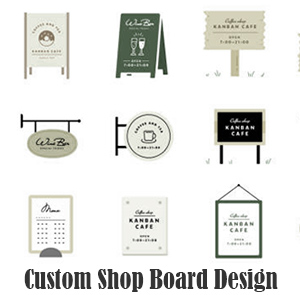 shop board custom design
