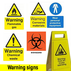 Warning signs